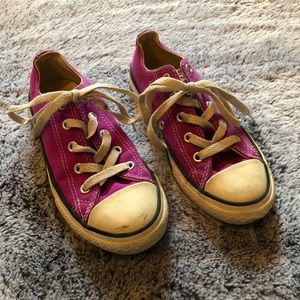 Bright purple Converse